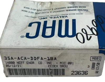 NEW MAC VALVES 35A-ACA-DDFA-1BA SOLENOID VALVE 35AACADDFA1BA