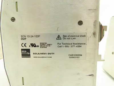 Various Mfr Power Supply 24VDC 10A Out 120/240VAC 1Ph In 240W Lot of 5