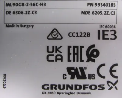 NEW GRUNDFOS MTR10-2/2 A-WB-A-HUUV PUMP 99540185 MTR1022AWBAHUUV