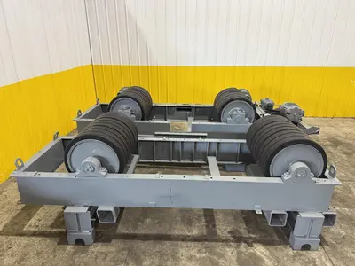 120 TON (240,000 LBS) RANSOME PANDJIRIS POWERED TANK TURNING ROLLS, POWER & IDLER: STOCK #23144