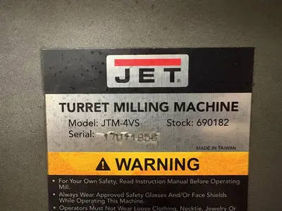 Used 2016 JET JTM-4VS Vertical Mills Ontario CA | Trader Machinery Inc #1295519