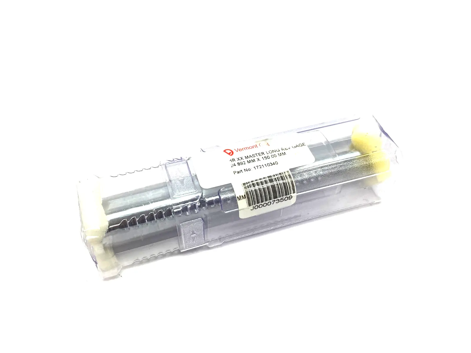 NEW VERMONT GAGE CHR XX REVERSIBLE LONG MASTER GAGE 24.892MM X 150.00MM