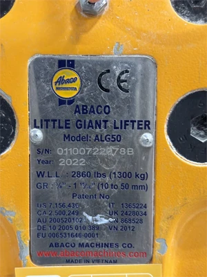 Used 2022 ABACO "ALG50" Sheet Lifters Texas US | MachineryMax #1488287