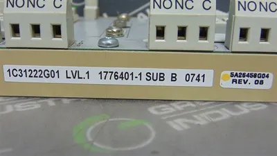 Westinghouse Emerson 1C31222G01 Ovation Relay Panel Sub. B without relays Used