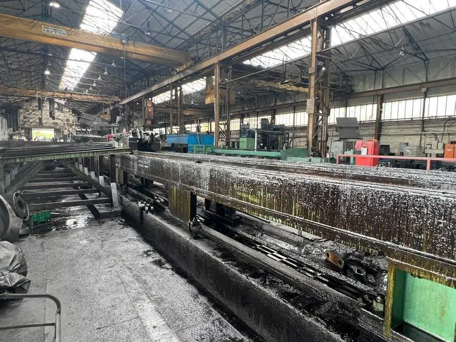 Used SAMUEL PLATT BRIGHT BAR DRAWING, STRAIGHTENING & SAWING LINE (14722) Draw Benches Connecticut US | Machinery International LLC #1557867