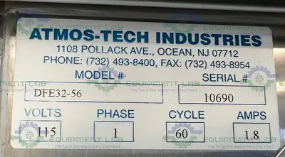 USED ATMOS-TECH INDUSTRIES DFE32-56 STAINLESS STEEL  CLEANROOM SYSTEM