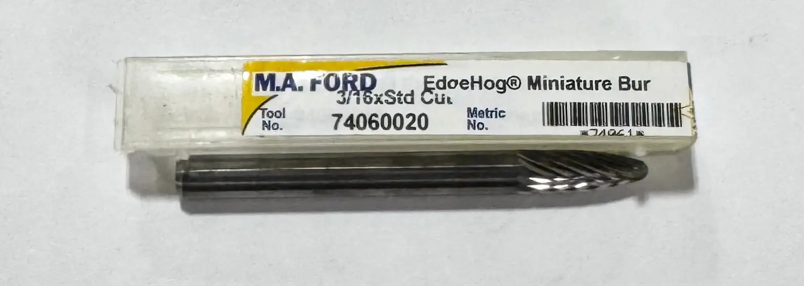 M.A. Ford 3/16" Carbide Burr SF-81 Tree Shape Radius End USA Made