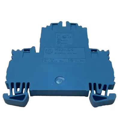 USED ALLEN-BRADLEY SER A FEED THROUGH TERMINAL BLOCK BLUE LOT OF 10