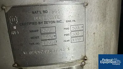 USED Parker Autoclave Engineers 40 Liter Autoclave Engineers Reactor, Hastelloy C276, 300#