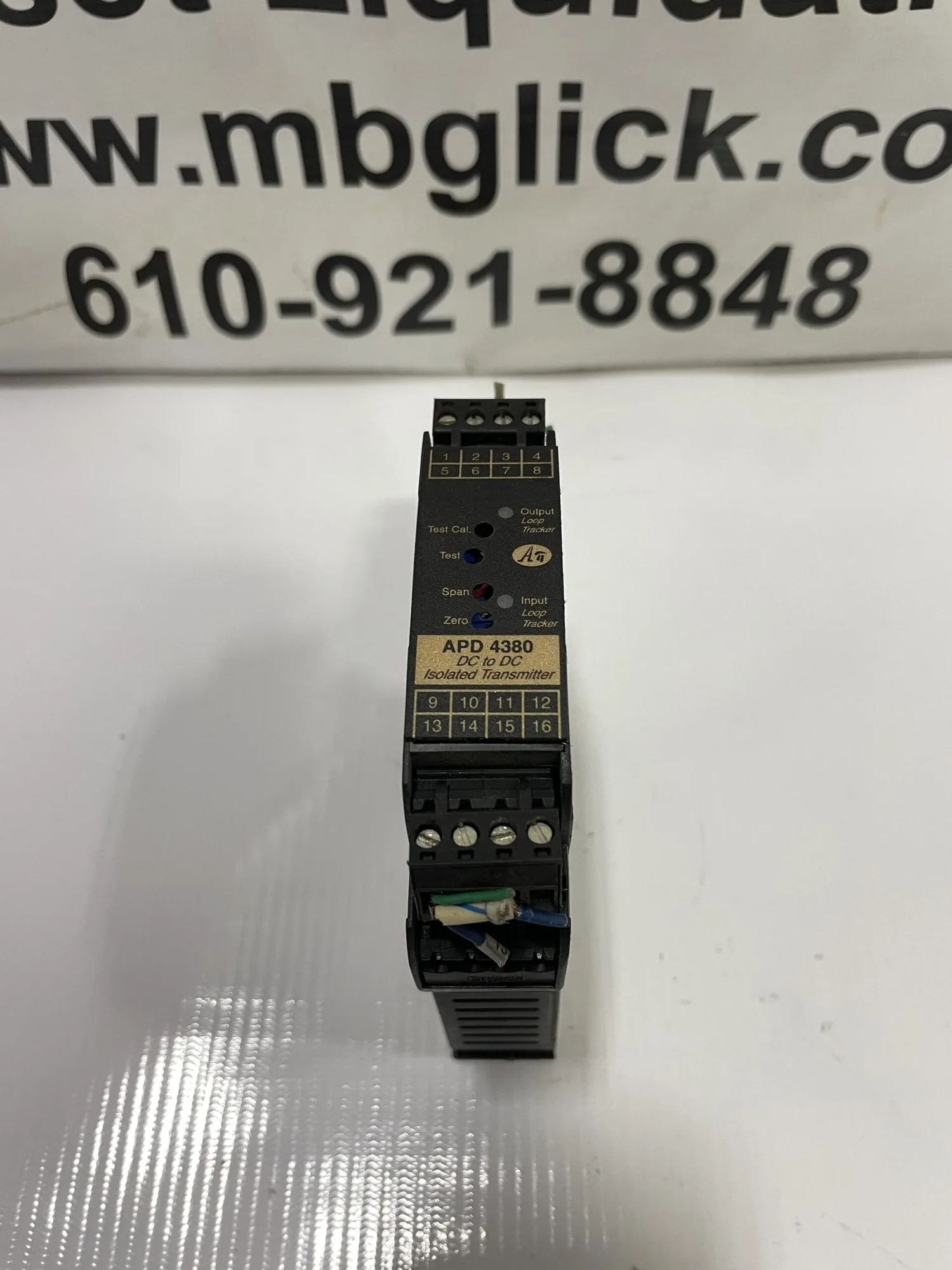 Absolute Process Instruments APD 4380 DF1 Isolating DC-DC Transmitter 85-264V