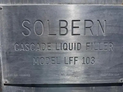 Used SOLBERN LFF-103 Filling Machines California US | Machinery & Equipment #785765
