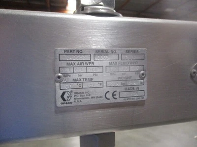 Drum unloader, Graco Saniforce ram unit Stainless Steel drum unloader, for your thickest, toughest food, personal care and pharmaceutical ingredient transfer