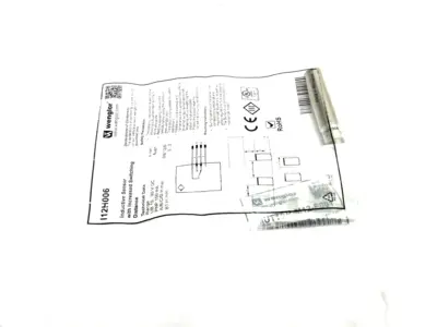 | Wenglor I12H006 Inductive Sensor w/ Increased 4mm Switching Distance, Flush - New