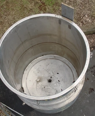 USED 200 GALLON JACKETED TANK OPEN TOP TANK