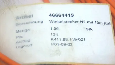 NEW ARTIKEL 4669506001 SWITCH W/ ARTIKEL 46664419 ANGLE PLUG