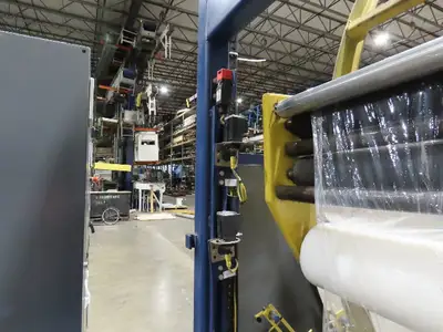 Lantech 200/90 Lanringer Shrink Wrapper Horizontal Automatic Conveyor 90" ID
