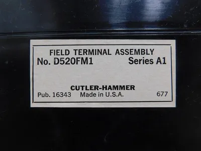 Cutler Hammer D520FM1 Field Terminal Assembly Series A1New