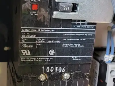 USED SIEMENS CED63A030