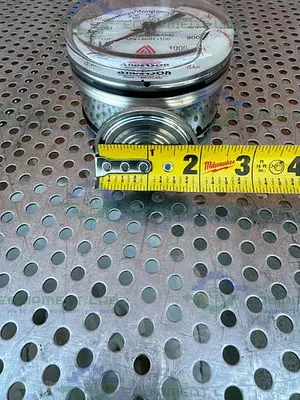 USED ANDERSON PHARMACEUTICAL SERIES PRESSURE GAUGE 0-1000 PSI W/ 2" FITTING