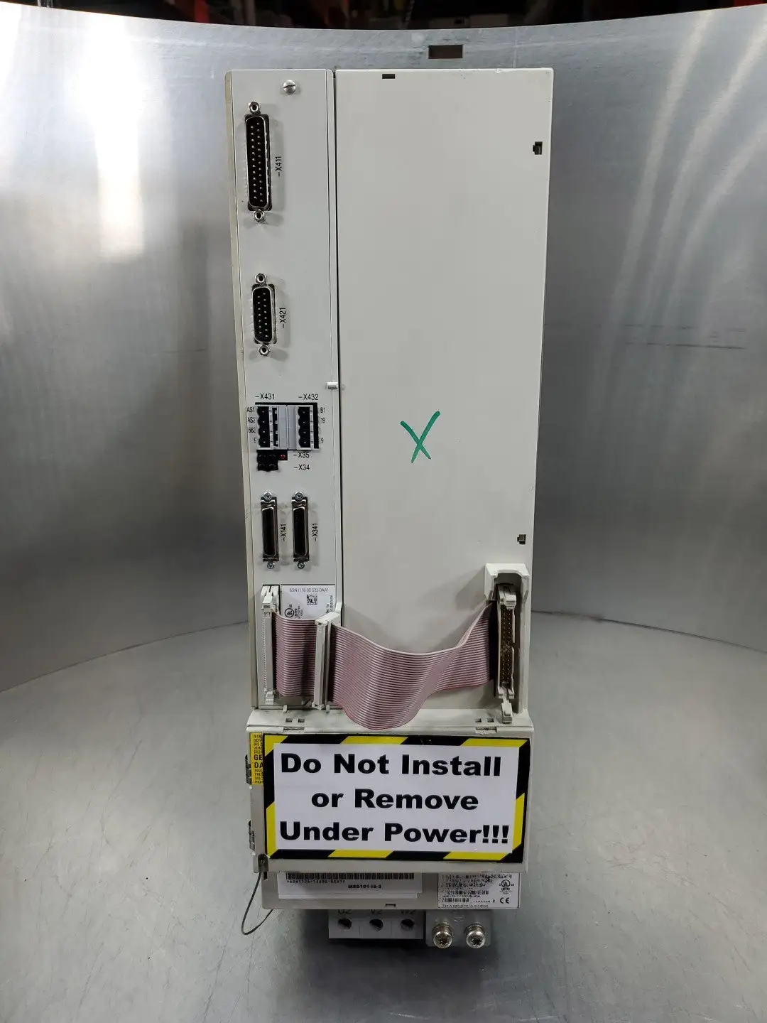 USED Siemens 6SN1124-1AA00-0EA1 Simodrive W/ 6SN1118-0DG33-0AA1 Module
