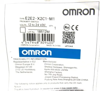 NEW OMRON E2E2-X2C1-M1 PROXIMITY SWITCH E2E2X2C1M1