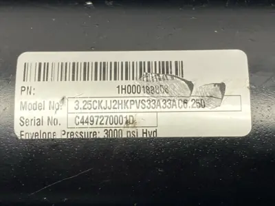 USED PARKER PNEUMATIC CYLINDER 3.25" BORE 6.25" STROKE
