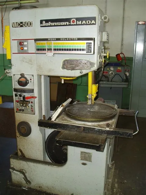 Used AMADA VAC 5000 Vertical Band Saws | D & D Industries #438354