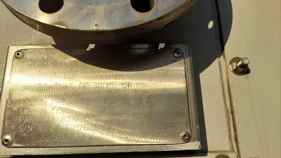 Heat Exchanger, Air-Fin Tube, 1200 deg F, Canon Boiler Works #S744456