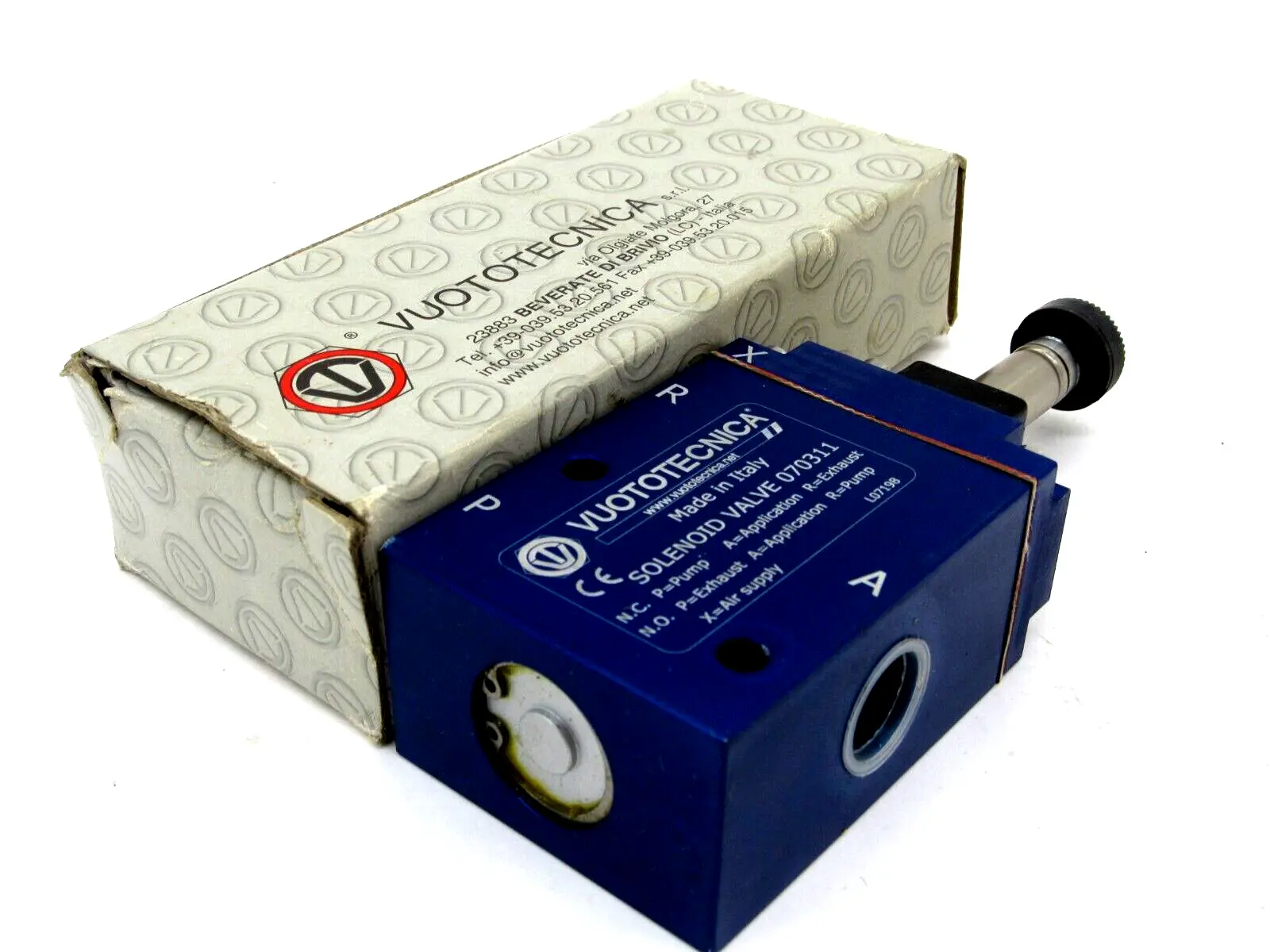 NEW VUOTOTECNICA 07-03-11 SOLENOID VALVE 070311