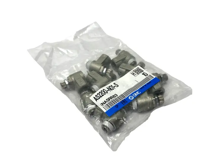 New | in-Stock SMC PNEUMATIC SPEED CONTROL VALVE 1/8" NPT PACKAGE OF 10 Speed Drives | Maverick Industrial Sales #1101572