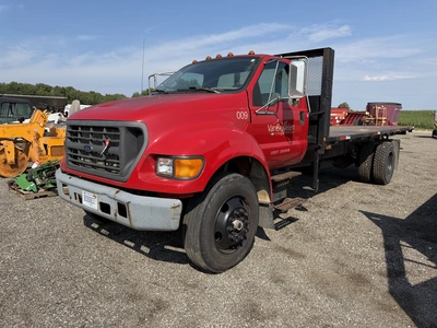 Used 2000 FORD SINGLE AXLE FLATBED TRUCK Flatbed Trucks Michigan US | Miedema Asset Management Group #1442644