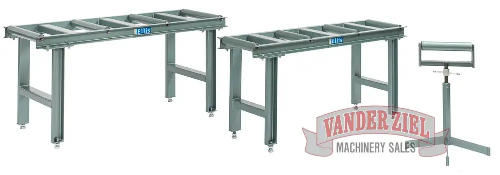 Ellis Stock Stand for Model 3000's and 4000's – 5’ Long, 4-Rollers (20″ W), PN 6227