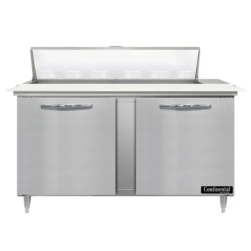 Continental D60N12C 60" Designer Line Sandwich/salad Prep Table W/ Refrigerated Base, 115v