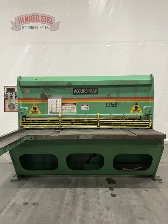 Used 1991 ACCURSHEAR 61356 Power Squaring Shears (Gauge) Michigan US | Vander Ziel Machinery Sales #480519