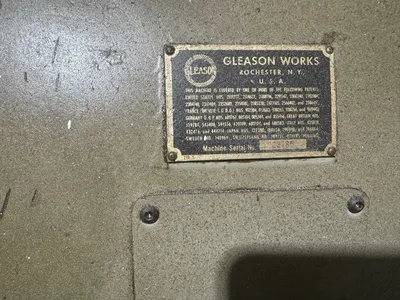 GLEASON 26 BEVEL GEAR GENERATORS SPIRAL | Piselli Enterprises (21)