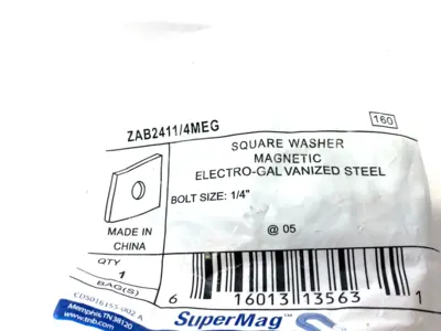 New | in-Stock Thomas&Betts Square Washer Magnetic Electro-Gal. Steel Hardware Washers Michigan US | Maverick Industrial Sales #1400535