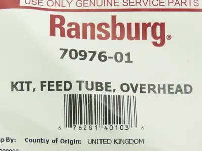 Ransburg 70976-01 Overhead Feed Tube Kit TurboDisk Atomizer Coating Applicator
