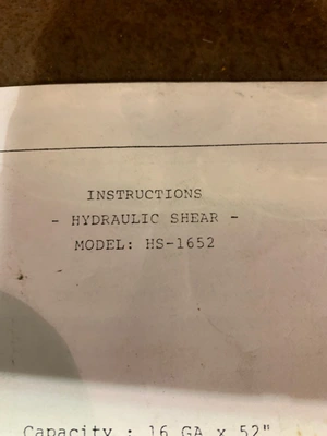 1987 JET HS-1652 Power Squaring Shears (Gauge) | Tight Tolerance Machinery (6)