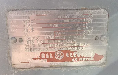 USED GENERAL ELECTRIC 400 HP