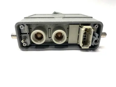 USED HARTING HOOD CONNECTOR ASSY W/09140123001 & 2X 09140012662 MODULES