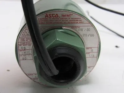 ASCO 8262C54 110V 50/60Hz WOG 40-50PSI 1/4" NPT Solenoid Valve