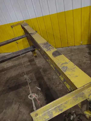 1 TON RELIABLE WALL MOUNTED JIB CRANE W/ 1 TON BUDGIT HOIST & TROLLEY: YOBRO #25151