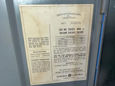 Used GENERAL ELECTRIC TG4323 Disconnects Ohio US | HGR 24 #1230520