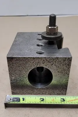 QUICK CHANGE BORING BAR HOLDER - 1.25IN BORE, 2-1/4IN WEDGE, 2.25H X 3L X 4W
