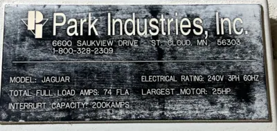 1999 PARK INDUSTRIES JAGUAR Bridge Saws | STONE EQUIPMENT WAREHOUSE (9)