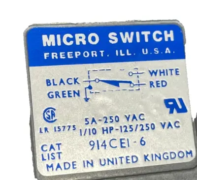 NEW MICRO SWITCH 914CEI-6 LIMIT SWITCH 914CEI6