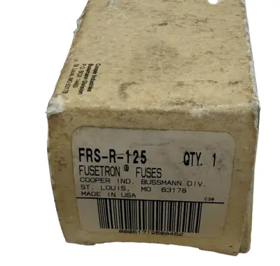 NEW BUSSMANN FRS-R-125 FUSES FRSR125
