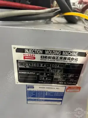Used 2016 NISSEI FNX360IIIA-100A Injection Molding Machines Arizona US | KD Machinery #1300284