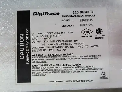 USED DIGITRACE 920E9FWQSIS603SSH6102SSH6201T65T35LAM