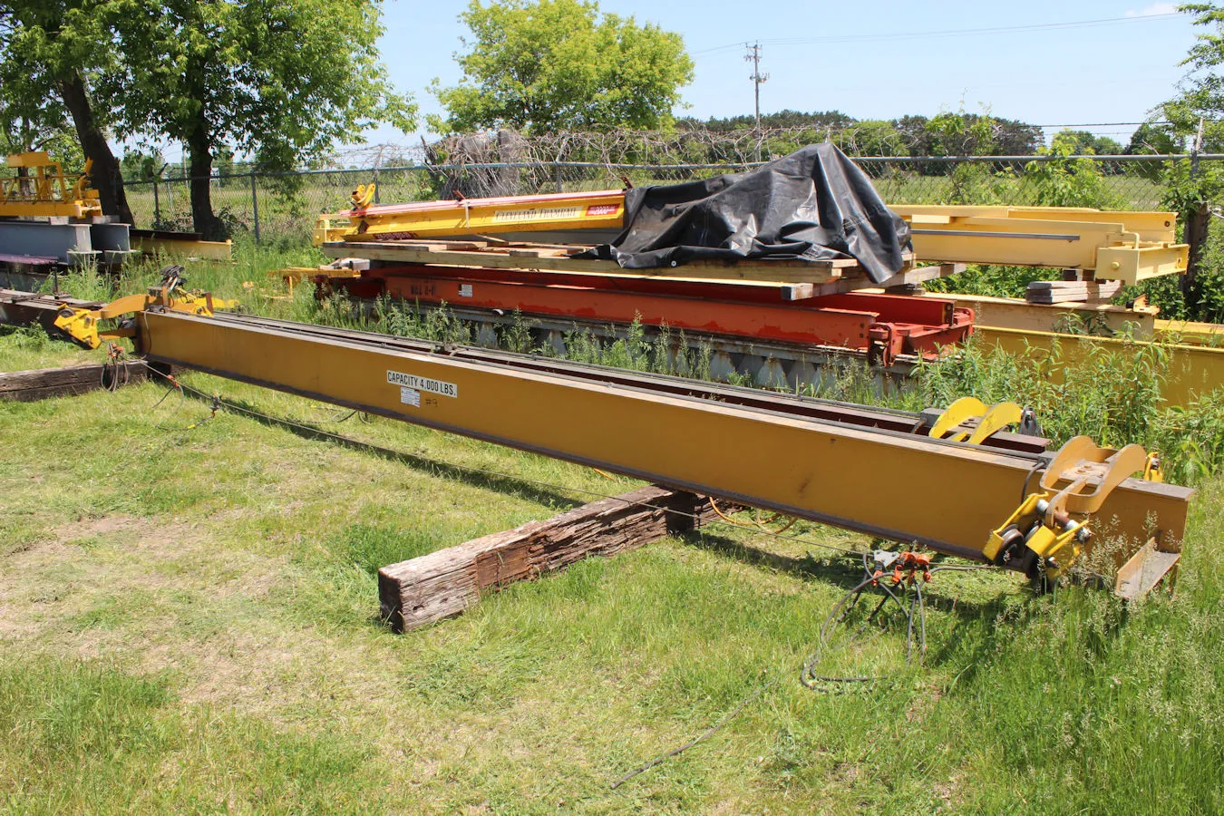 2 Ton Underhung Bridge Crane - (24' 1" span) 25' 7"L x 15"H x 5.5"W